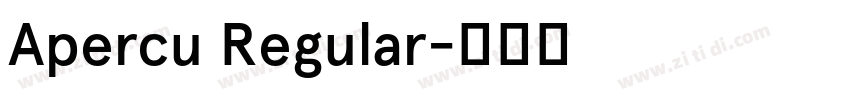 Apercu Regular字体转换